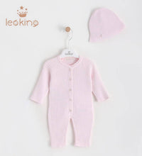 Load image into Gallery viewer, 7404-W Girls White Knitted Romper
