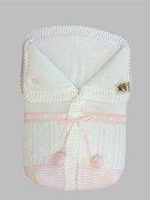 Load image into Gallery viewer, 2985  Baby Pink with white Pompom Sleeping Bag
