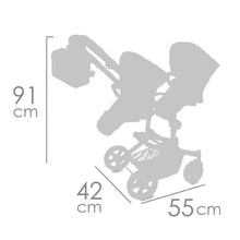 Charger l&#39;image dans la galerie, 90877 Twin Pram Doll Cityx Collection
