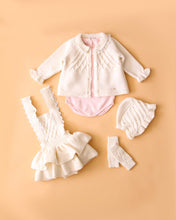 Cargar imagen en el visor de la galería, 9562-B Girls Beige Winter Outfit 5 Pieces Set (Pack 4)
