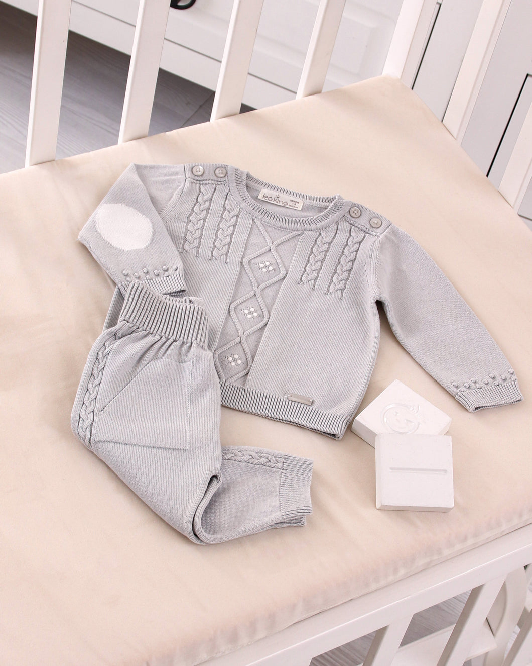 8433-G Grey Boys Trousers Set (Pack 4)