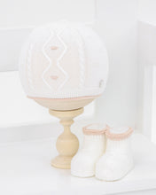 Load image into Gallery viewer, 1314  Baby Boy Hat And Booties
