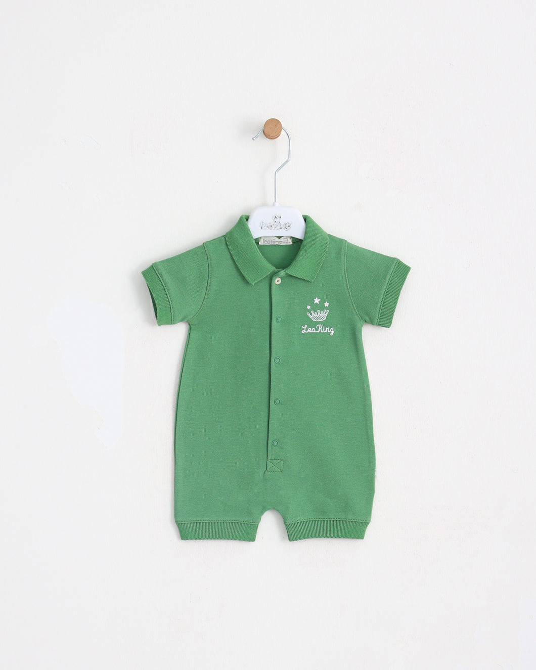 12606 Boys Green Romper