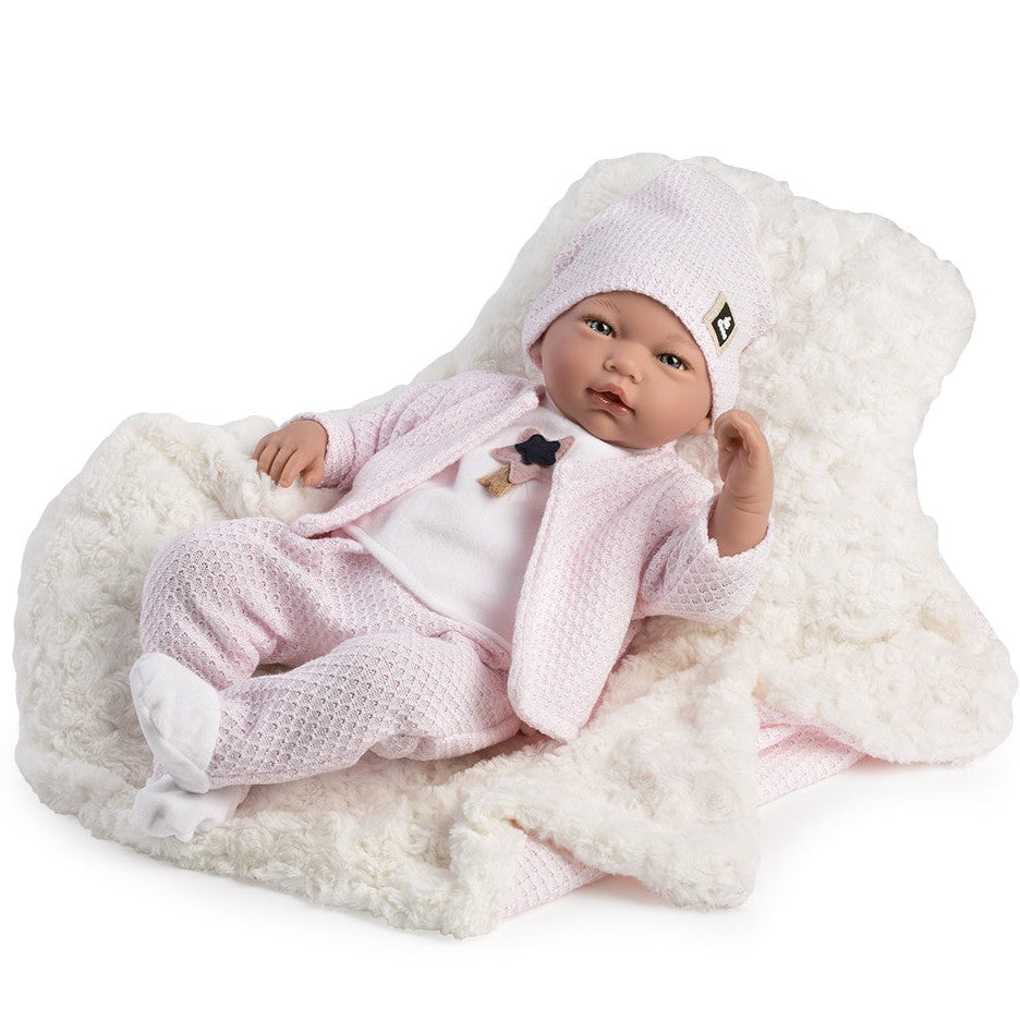 10216  Lucia Crying Newborn Baby Doll 46cm