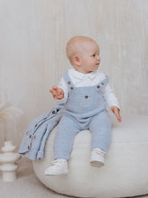 Load image into Gallery viewer, 9557 Ivory Baby Boys Romper Set with Cardigan
