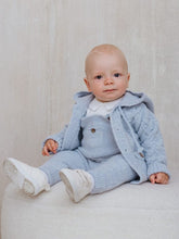 Load image into Gallery viewer, 9557 Ivory Baby Boys Romper Set with Cardigan
