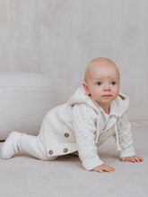 Charger l&#39;image dans la galerie, 9557 Ivory Baby Boys Romper Set with Cardigan
