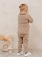 Charger l&#39;image dans la galerie, 9552- Beige  Boys Knitted Trousers 3pcs Set
