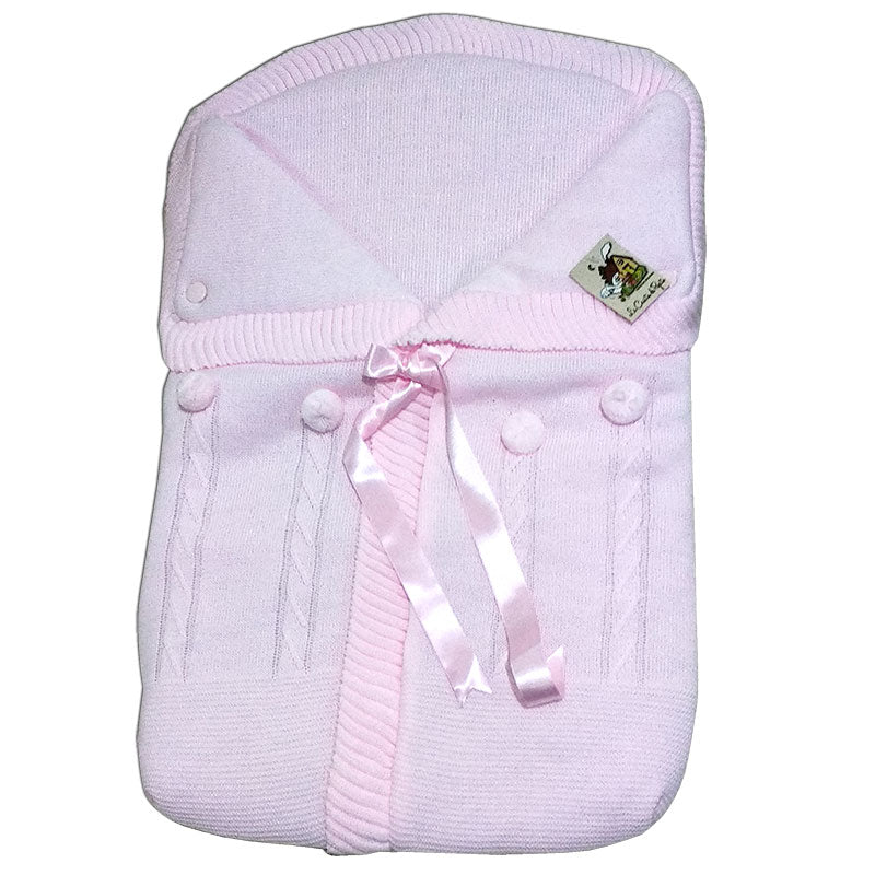 2787- Pink Baby Sleeping Bag with Bow