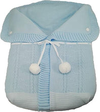 Load image into Gallery viewer, 2985  Baby Blue with white Pompom Sleeping Bag
