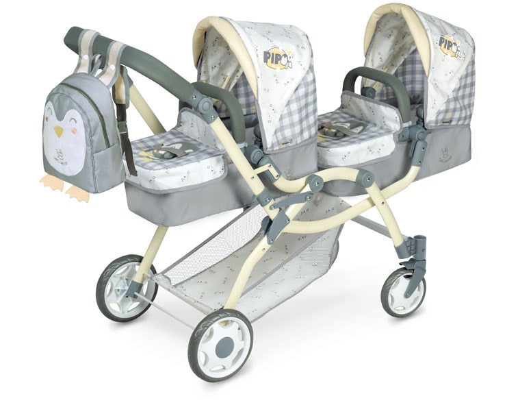 80347  Twin Pram Doll Pipo Collection