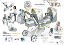 Charger l&#39;image dans la galerie, 80347  Twin Pram Doll Pipo Collection
