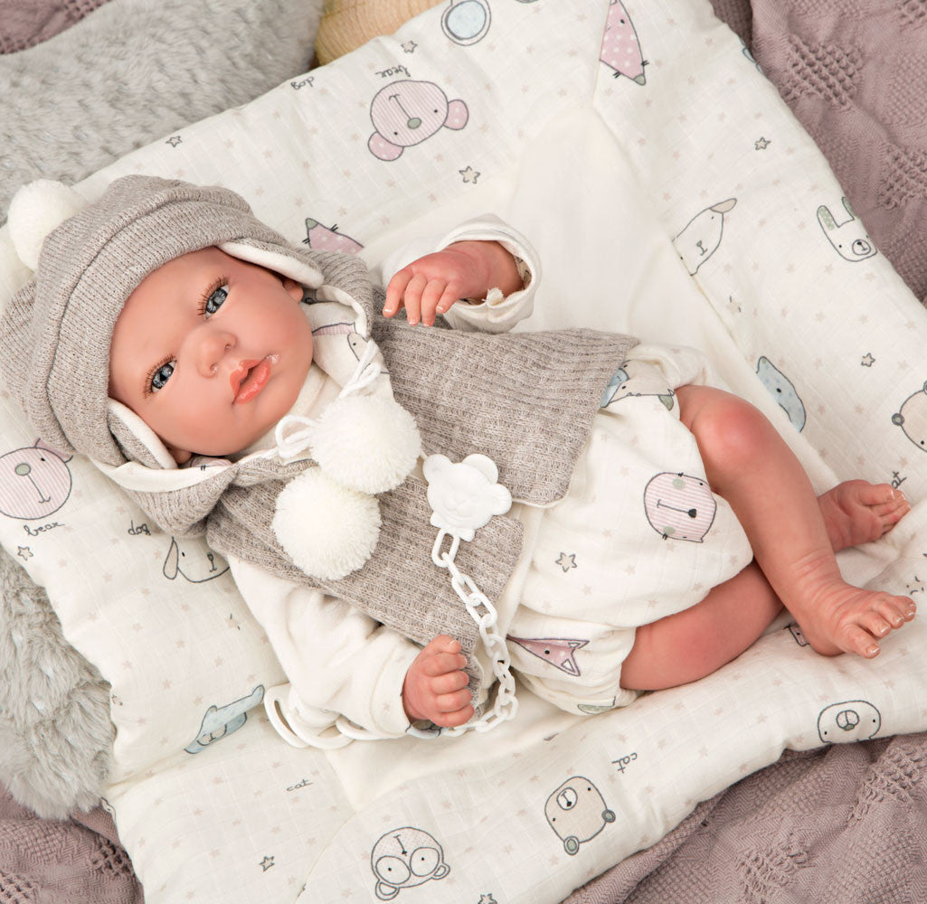 98075 VEGA REBORNS DOLL WITH BLANKET