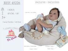 Load image into Gallery viewer, 45226 Maya Reborn Baby Doll Blue outfit
