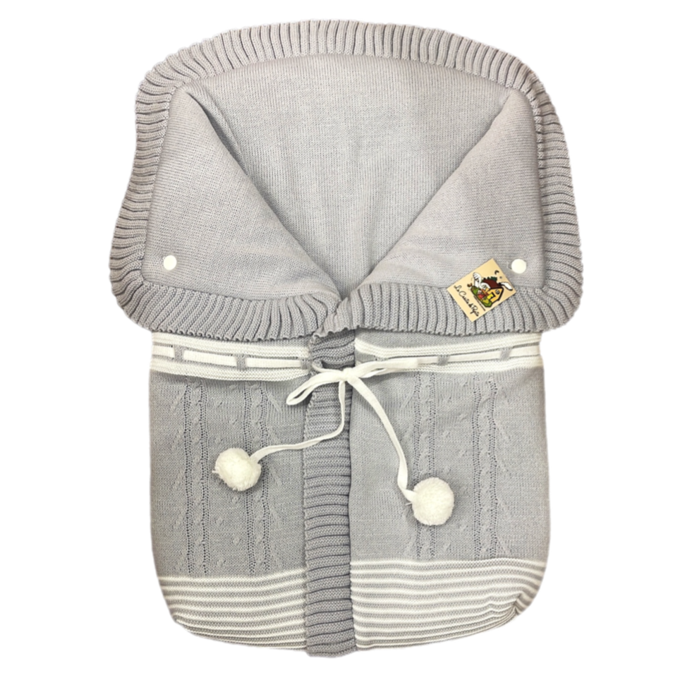 2785-Grey with White Baby Sleeping Bag