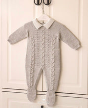 Charger l&#39;image dans la galerie, 9317-B Beige Knitted Romper
